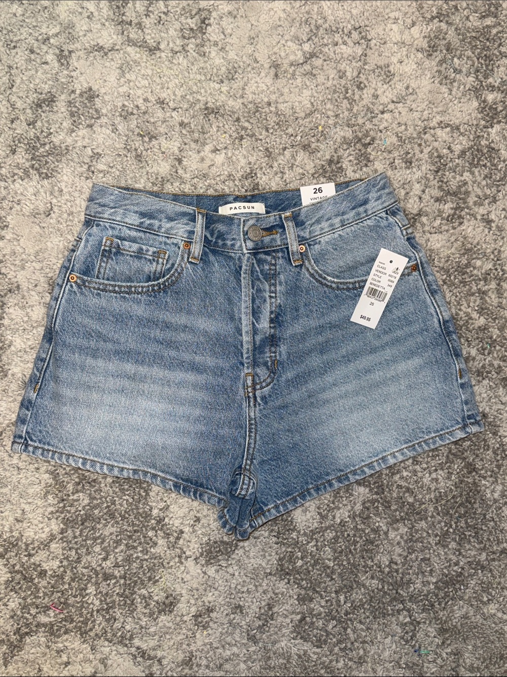 NWT PacSun Light Blue High-Rise Denim Shorts